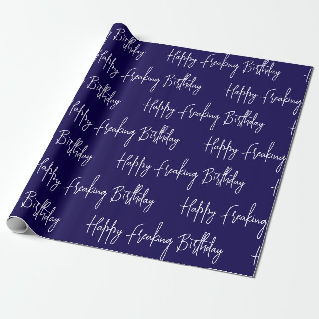 Papier Cadeau Joyeux anniversaire frémissant (Déroulé)