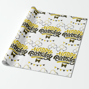 Papier Cadeau Joyeux Anniversaire Fun Wrapping Papier