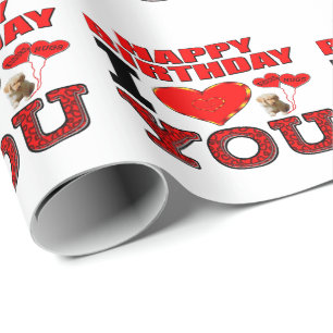 Papier Cadeau Joyeux anniversaire je t'aime