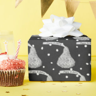 Papier Cadeau Joyeux Baisers D'Anniversaire À Points