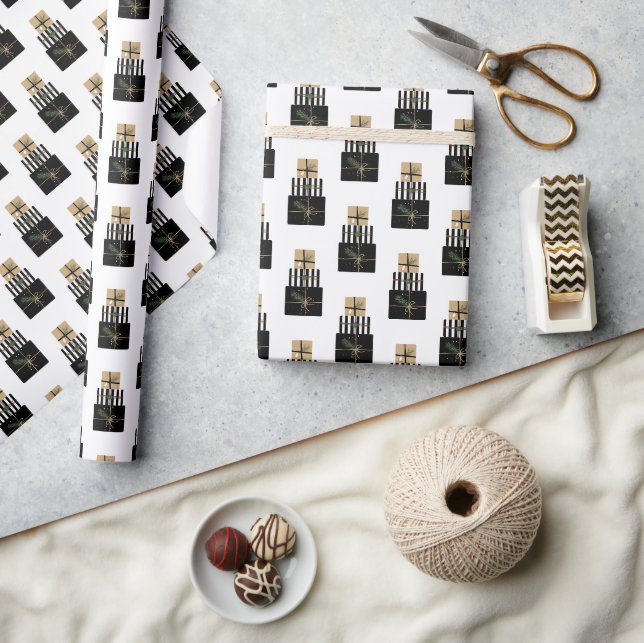 Papier Cadeau Joyeux cadeau de Noël moderne (Artisanat)