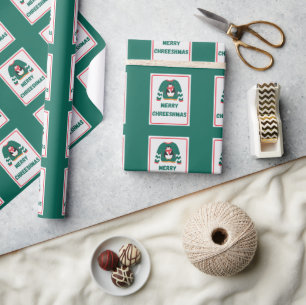 Papier Cadeau Joyeux Chreeshmas Penguin