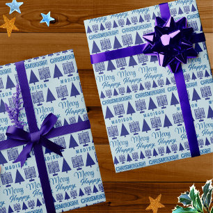Papier Cadeau Joyeux Enfants interconfessionnels de la Marine No