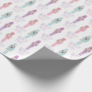Papier Cadeau Joyeux Et Lumineux Noisettes Pastel Texte Personna