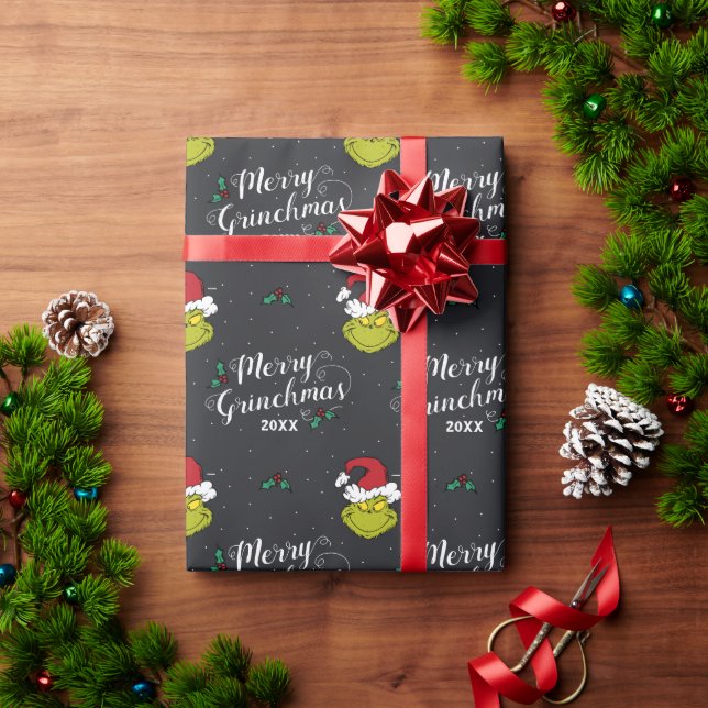 Papier Cadeau Joyeux Grinchmas| Le Grinch Holiday Party (Cadeau de vacances)