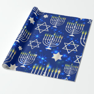 Papier Cadeau Joyeux Hanoukka