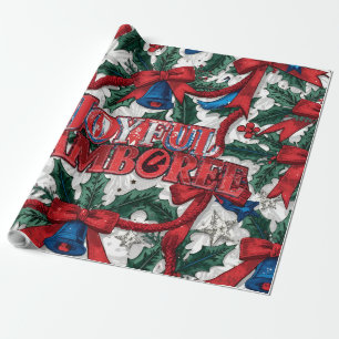 Papier Cadeau Joyeux Jamboree Maximalist Holiday