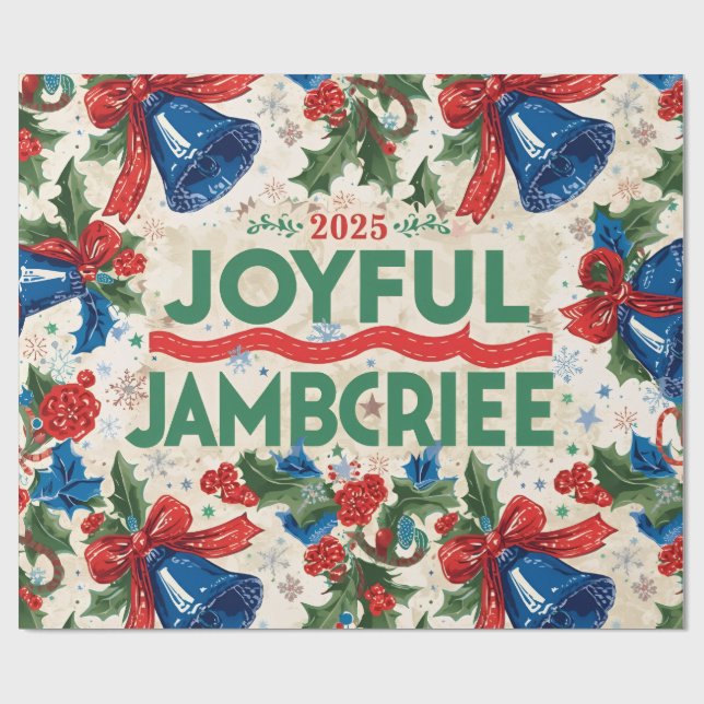 Papier Cadeau Joyeux Jamboree Maximalist Holiday (Plat)