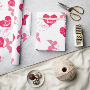 Papier Cadeau Joyeux Jour des Valentines Tu Es Mon Ange