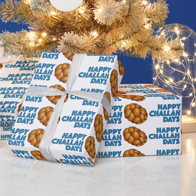 Papier Cadeau Joyeux Jours de Challah Hanoukka Chanukah Holiday (Vacances)