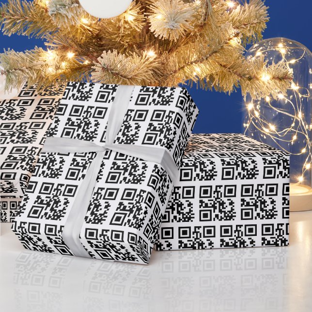 Papier Cadeau Joyeux Jours fériés QR Code (Vacances)