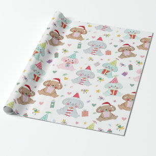 Papier Cadeau Joyeux Koala Oear Motif de Noël