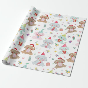 Papier Cadeau Joyeux Motif de Noël de Koala
