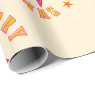 Papier Cadeau Joyeux Motif de Noël tropical Junemas