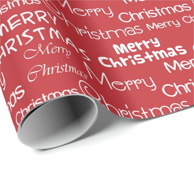 Papier Cadeau Joyeux Noël (Coin rond)
