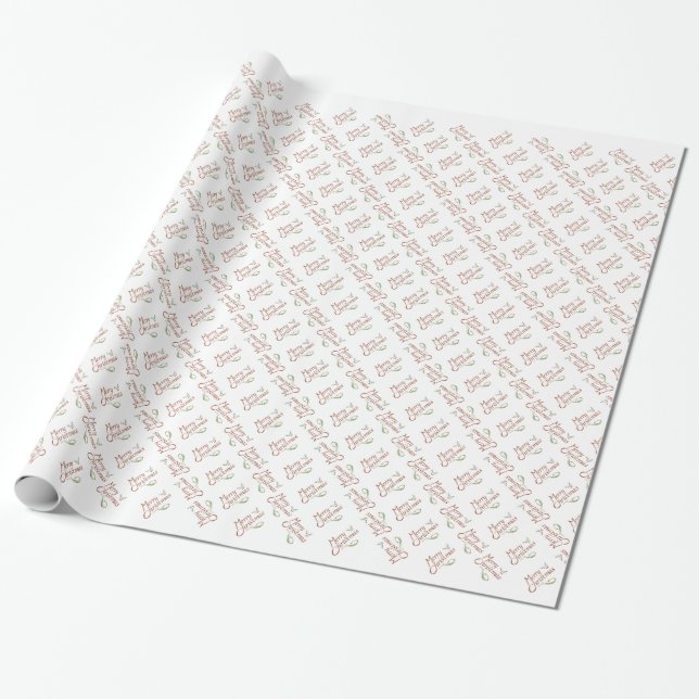 Papier Cadeau Joyeux Noël (Déroulé)