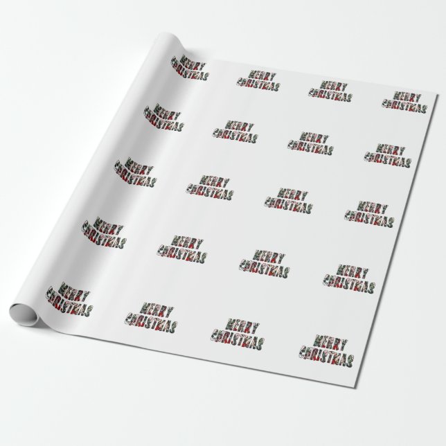Papier Cadeau Joyeux Noël (Déroulé)