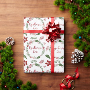 Papier Cadeau Joyeux Noël à Eguberri basque le