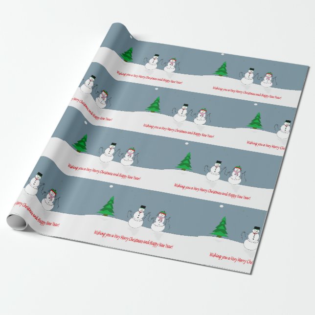 Papier Cadeau Joyeux Noël à tout le papier (Déroulé)