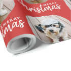 Joyeux Noël avec une photo en un cercle - rouge