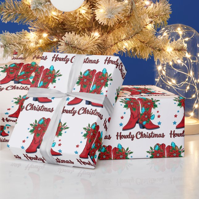 Papier Cadeau Joyeux Noël Boots (Vacances)