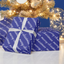 JOYEUX NOËL CADEAUX DE COULEUR BLEUE MODERNE STYLÉ