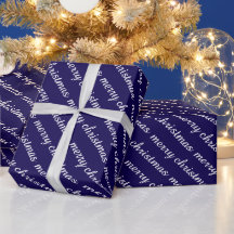 JOYEUX NOËL DESIGN MODERNE CADEAUX BLEU SOMBRE