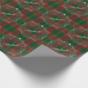 Papier Cadeau Joyeux Noël et Bonne Année ! Motif écossais
