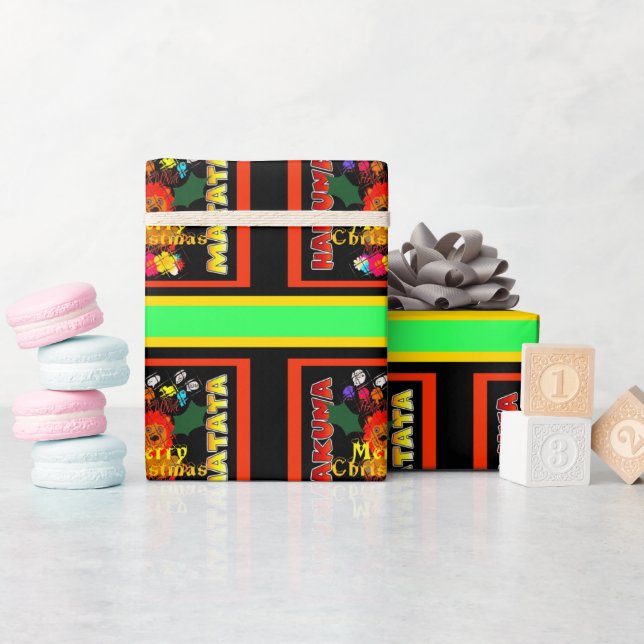 Papier Cadeau Joyeux Noël et une bonne année (Baby Shower)