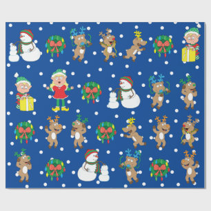 Papier Cadeau Joyeux Noël Fun