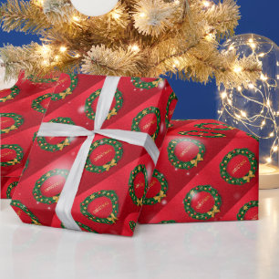 Papier Cadeau Joyeux Noël Holiday Meilleur cadeau populaire