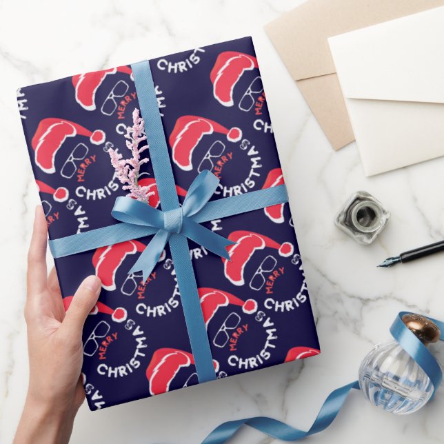 Papier Cadeau Joyeux Noël, Joyeux et lumineux (Cadeaux)