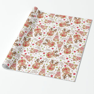 Papier Cadeau Joyeux Noël Patchwork