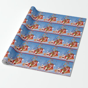 Papier Cadeau Joyeux Noël Père Noël