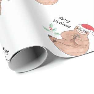 Papier Cadeau Joyeux Noël Slothmas