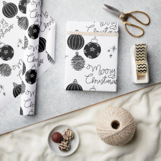 Papier Cadeau Joyeux papier d'emballage de Noël