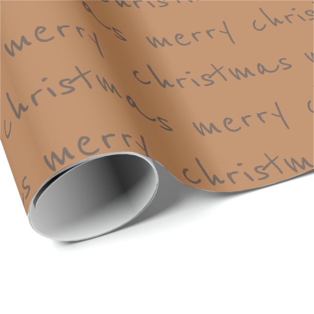 Papier Cadeau joyeux papier d'emballage de noël (Coin rond)