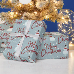 Papier Cadeau Joyeux papier d'enneigement de Noël