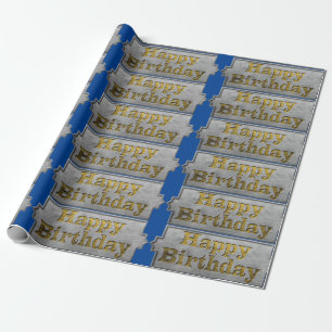 Papier Cadeau Joyeux papier d'enveloppement d'anniversaire
