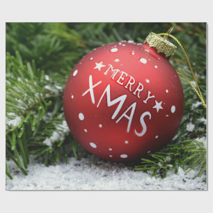 Papier Cadeau Joyeux papier d'enveloppement de Noël