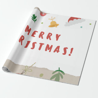 Papier Cadeau Joyeux papier d'enveloppement de Noël