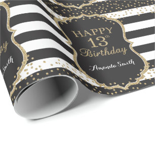 Papier Cadeau Joyeux papier d'enveloppement de Parties scintilla