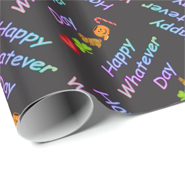 Papier Cadeau Joyeux, quel que soit le jour (Coin rond)