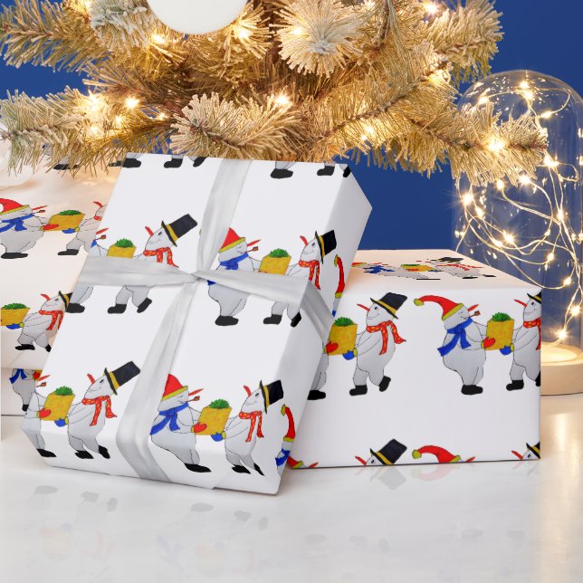 PAPIER CADEAU JOYEZ NOËL DES NEIGES (Vacances)