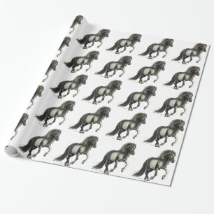 Papier Cadeau jument islandaise Brana