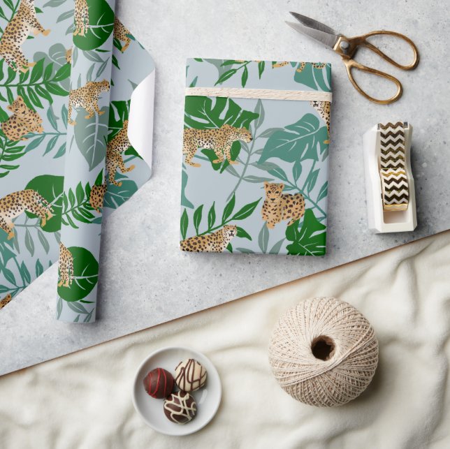 Papier Cadeau Jungle exotique de Leo (Artisanat)