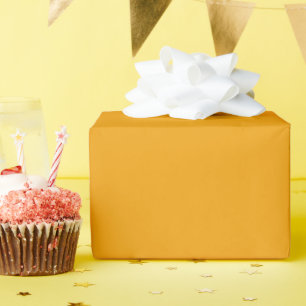 Papier Cadeau Jus d'Orange Couleur Uni 3 pouces