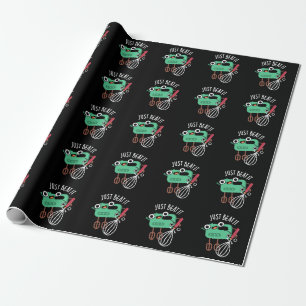 Papier Cadeau Just Beat It Funny Baking Pun Dark BG