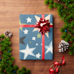 Papier Cadeau Juste des étoiles