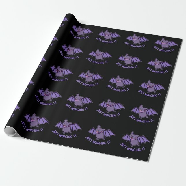 Papier Cadeau Juste le faire rire drôle chatte chatte chatte fon (Déroulé)